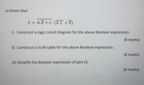 How to simplify this Boolean expression?

I know there are 5 Boolean laws, but I still don't under
