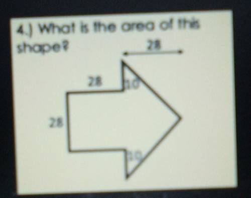 4.) What is the area of this shape?
