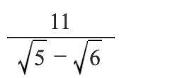 Rationalize the denominator: