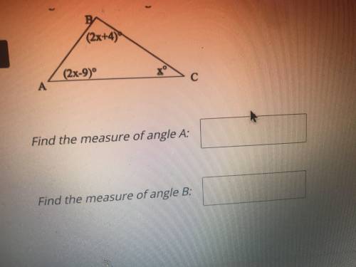 Find the measure of angle a and b?