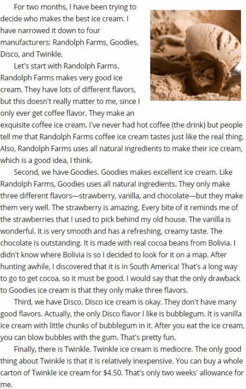 How is Randolph Farms ice cream different than Goodies?

I. Randolph Farms has many different flav