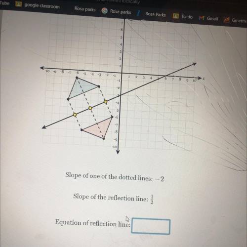 Can someone help

Please I understand everything out I just need help with Equation of reflection