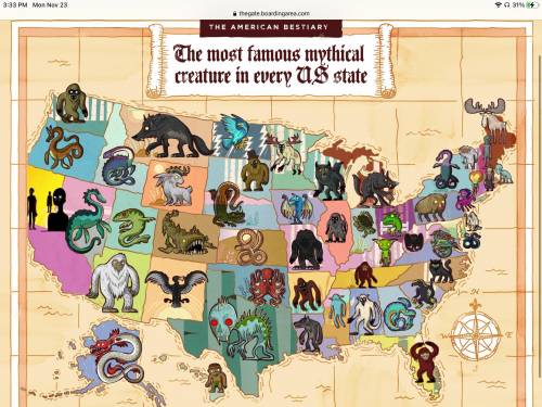 What’s your state? Tell me and I’ll give you the name of your scary mythical creature in your state