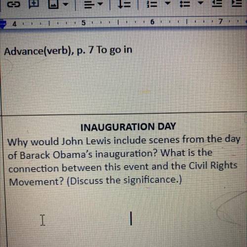 Why would John Lewis include scenes from the day of Barack Obama’s inauguration?