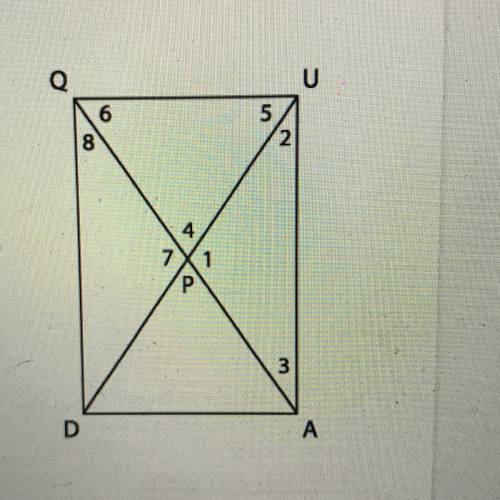 Given rectangle QUAD, if QU = 13, find DA.