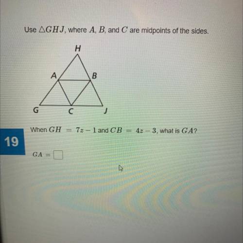 ￼ What is GA? Triangle Mid Segment Theorem
