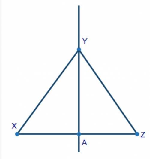 If ΔXYZ is dilated by a scale factor of 3 about point Y, which of the following is true about a lin