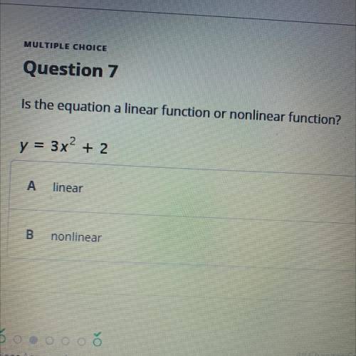 Is it a linear or nonlinear