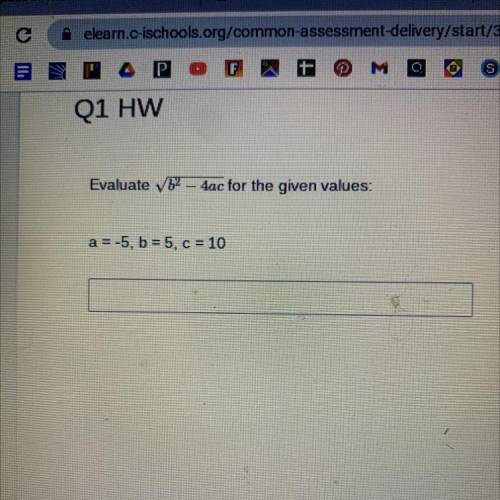 Evaluate with the given values