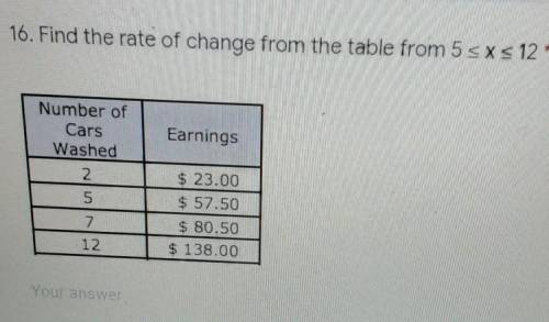 Find the rate of change (Pls help!)