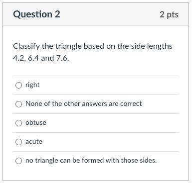 HELP PLEASE 
classify the triangle