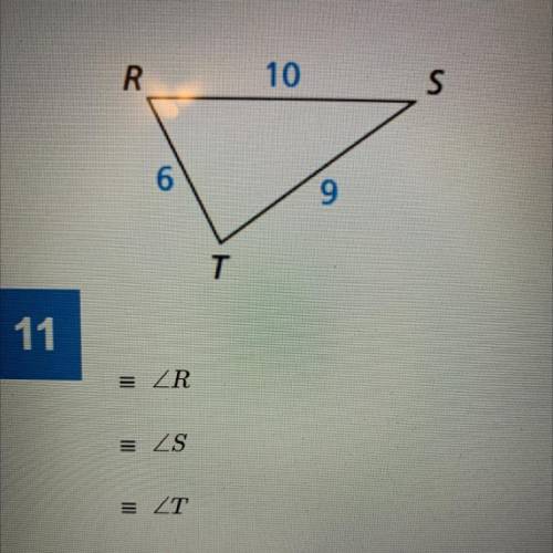 List the angles from smallest to largest.

*Indirect proof and inequalities in one triangle Geomet