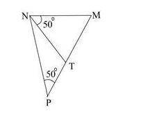 Make a two-column proof showing statements and reasons to prove that triangle NMT is similar to tri