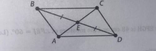 If AC=10 cm and EC=3x-7, for what value of x is ABCD a parallelogram?