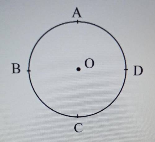 2) The point O is the centre of a circle of radius 3.00 cm as shown in the

figure. COA and BOD ar