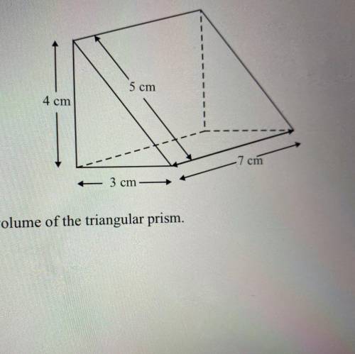 Calculate the volume triangular prism
Please show the steps