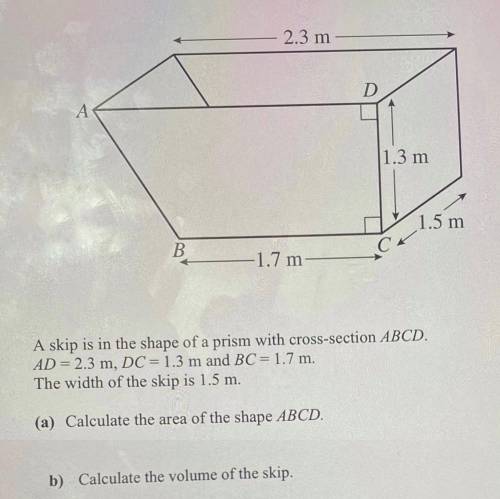 Calculate the volume
Please show the steps...