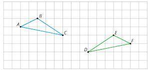 Triangle FED is the image of triangle ABC. Angle A corresponds with which angle?

A) D
B) E
C) F
D