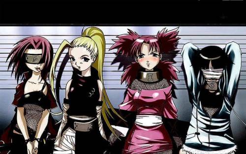 Look at the Kunoichi's of Naruto but as a Gang.

Who do you think looks the baddest out of the gro