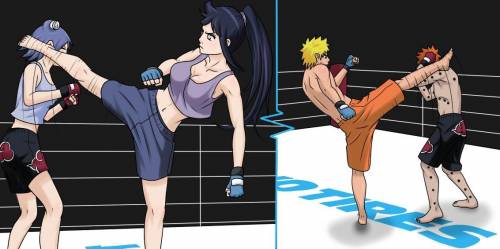 Just some Naruto couples having a Boxing Match.

Who do you think will win?! Naruto and Hinata or