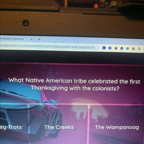 What Native American tribe celebrated the first
Thanksgiving with the colonists?