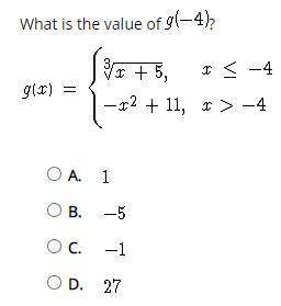 What is the value of g(-4)?