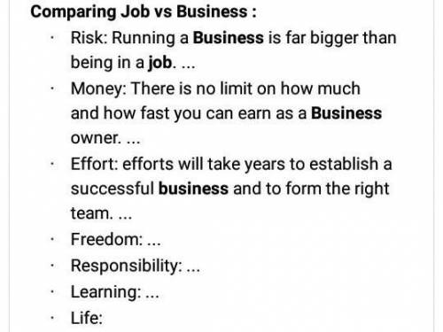 What do u think its better to do jobs or start business ?​