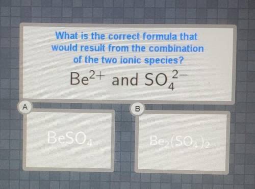 What is the correct formula that would result from the combination of the two ionic species?

if y