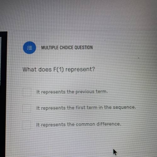 What does F(1) represent ?