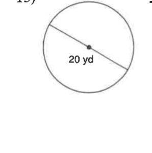 Will give BRAINLIEST 
Find the area of each circle
. Round to the nearest tenth.