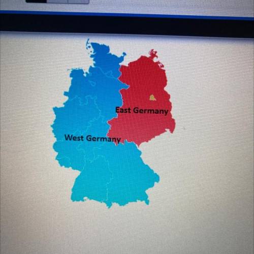 This map of Germany reflects which conflict?

O A. World War I
O B. World War II
C. Cold War
D. Ru