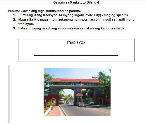 HELP ME HERE PLZZ

Gawain sa Pagkatuto Bilang 4Panuto: Gawin ang mga sumusunod na panuto.1.)Pumili