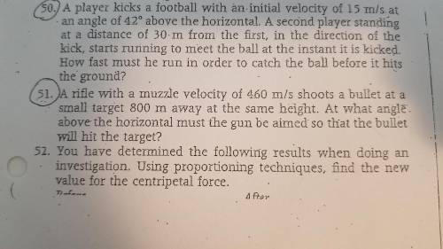 I need help with question 51