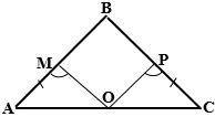 Given overline AB cong overline BC * overline AM cong overline PC m angle AMO=m angle CPO Prove: De