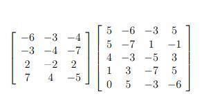 Matrix multiplication 
Explain why it cannot be done
