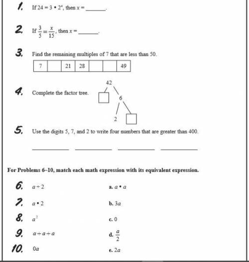 Minute Math 14 (7th Grade Math)
Please answer all questions.