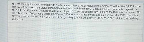 This is a practice assignment how can i find what day McDonald's employees earn more than burger ki