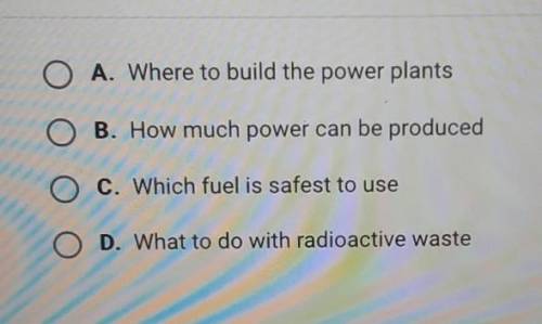 Which issue associated with nuclear power is the biggest source of debate?