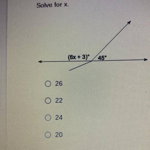 Solve for x. please help
