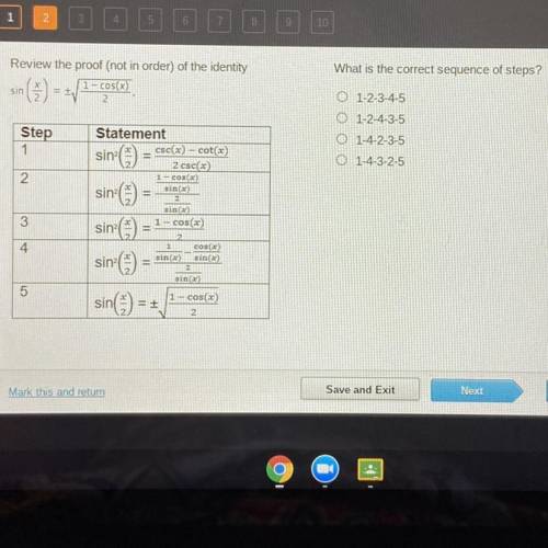 What is the correct sequence of steps?