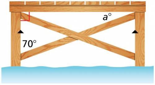 A cross section of a pier is shown. find the value of a