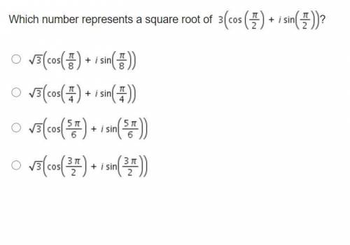PLS HELP WILL GIVE BRAINLIST - Which number represents a square root of 3 (cosine (StartFraction pi