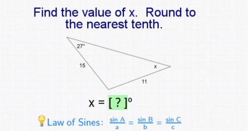 Been stuck on this for hours, it's the Law of Sines. 25 POINTS!!