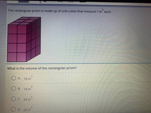 What is the volume of the rectangle prism?