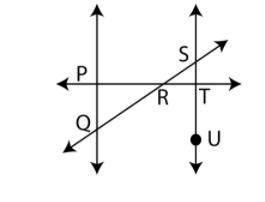 Select three collinear points.