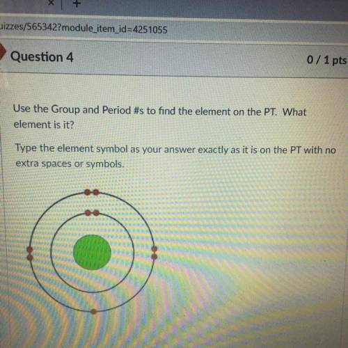 Use the Group and Period #s to find the element on the PT. What
element is it?
