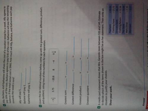 Please help me with 4-6 ASAP I will give 30 points