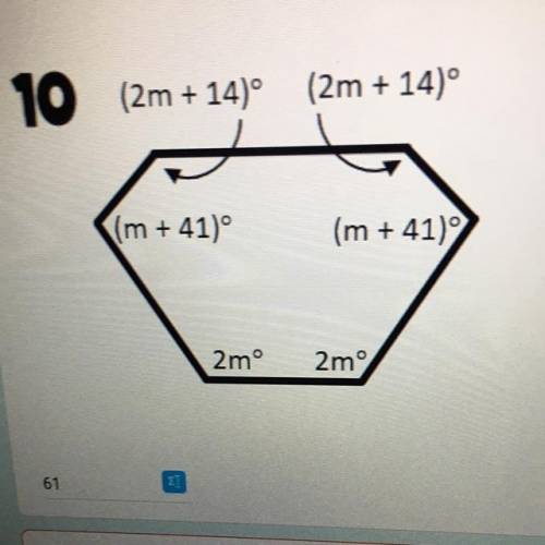 Find the value of each polygon
Find the sum of the interior angles first