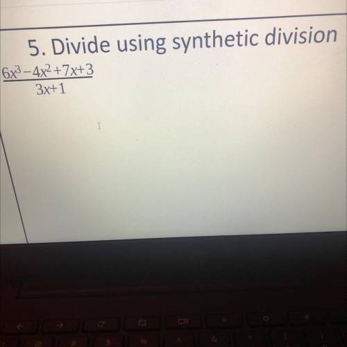 HELP ME PLEASE 
SYNTHETIC DIVISION