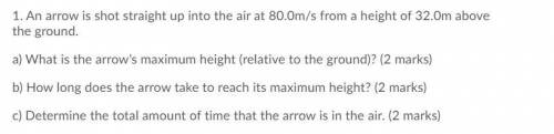 I need help understanding this question, so I know the arrow is traveling 80 meters per second, bu